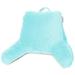 Nestl Backrest Reading Pillow with Arms - Shredded Memory Foam Back Support Bed Rest Pillow Light Baby Blue Petite Small