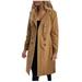 Dtydtpe Clearance Sales Shacket Jacket Women Woman Artificial Wool Elegant Blend Coat Slim Female Long Coat Outerwear Jacket Womens Long Sleeve Tops Winter Coats for Women