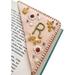 Personalized Hand Embroidered Corner Bookmark Felt Triangle Page Stitched Corner Handmade Bookmark Hand Stitched Flower Bookmarks for Book Lovers