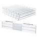 Drawer Dividers 8 Pack Adjustable Drawer Organizer Clear Plastic