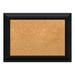 Amanti Art Natural Cork Board Wood Framed Nero Black Bulletin Board 21 in. x 15 in.