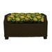 RSH Dcor Indoor Outdoor Single Tufted Ottoman Replacement Cushion **Cushion Only** 21 x 17 Citrus Sapphire