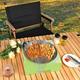 SDJMa Disposable Grill Portable Charcoal Grill Grilling Kit for Garden Cooking Lightweight Ready to Use Grill for Outdoor Barbecue BBQ Picnic Camping