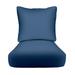 RSH DÃ©cor Indoor Outdoor Sunbrella Deep Seating Cushion Set 25â€�x 25â€� x 5â€� Seat and 25â€� x 21â€� Back Canvas Capri Blue