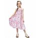 Rovga Toddler Girl Dress Clothes Dress Summer Sleeveless Floral Prints Princess Dresss Chiffon Bohemian Dress Fashion