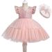 Fesfesfes Girls Baby Princess Dress Long Skirt Solid Tulle Dress Puffy Show Dress Elegant Dress Spring Saving Clearance