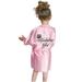 ZIZOCWA Green Toddler Girl Shirt The Strokes Top Kid Toddler Baby Solid Girls Robes Silk Satin Birthday Sleepwear Kimono Bathrobe Girls Tops Pink Pink130