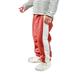 ZIZOCWA Boys Size 10 Sweatpants Baby Boy Pajamas Toddler Kids Baby Boys Girls Lined Sweatpants Cotton Striped Active Jogger Fall Winter Warm Pants Leg Red100