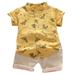 BSDHBS Boy Outfit Sets Toddler Kids Baby Boys Cartoon Dinosaur T-shirt Tops+Pants Outfits Set