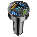 Tohuu USB Quick Car Charger QC3.0 Adapter 4-Port USB Car Phone Charger Multi-Function Power Car Adapter LED Digital Display Real-time Monitoring Of Battery Voltage Keep Track Of Car Health method