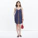Madewell Dresses | Madewell Tie-Strap Cami Dress In Madras Plaid (M) | Color: Blue | Size: M