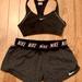 Nike Intimates & Sleepwear | Nike Dri Fit Shorts & Training Women’s Sports Bra Set! | Color: Black/Gray | Size: M