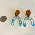 Madewell Jewelry | Madewell Amber And Turquoise Acrylic Earrings. | Color: Blue | Size: Os