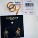 Coach Accessories | Coach Ring & Dreamcatcher Earrings Gold -Tone Nwt | Color: Gold | Size: Small