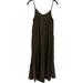 Anthropologie Dresses | Black Daily Practice By Anthropologie Gauzy Tiered Midi Dress | Color: Black | Size: M