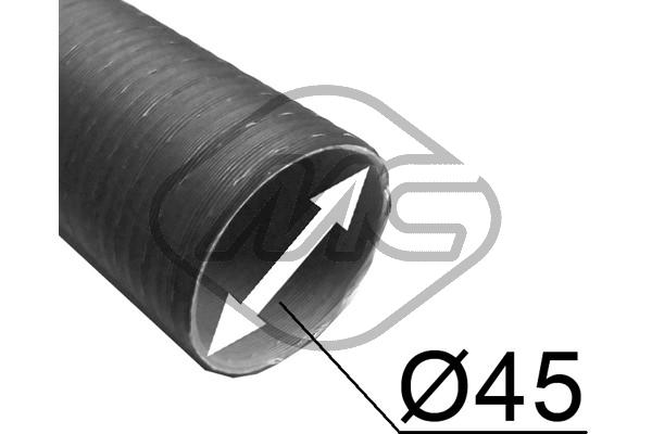 Metalcaucho Schlauch, Luftversorgung Universal schwarz 02206 Image