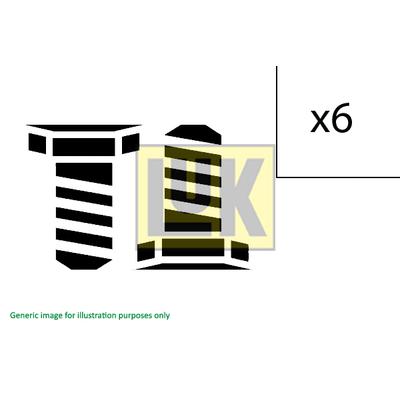 Schaeffler LuK Schraubensatz, Kupplung Universal für SUZUKI JEEP FIAT 22113-55PF0 55246615 2211355PF0 411 0249 10 Image