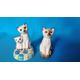 Small Cat Figurine, cat figurine, cat statue, cat sculpture, porcelain cat figurine, pottery cat figurine, Siamese Cat figurine