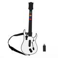 Guitar Hero Guitar Wireless PC Guitar Hero Controller for PlayStation 3 PS3 with Dongle for Clone Hero Rock Band Guitar Hero Games White