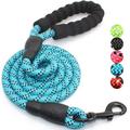 Strong Nylon Dog Leash Rope with Comfortable Padded Handle Training Lead for Medium and Large Breeds Dogs - Heavy Duty 5ft Long