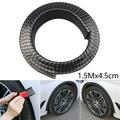 1.5M Universal Car Carbon Fiber Fender Flare Wheel Eyebrow Protector Arch Trim