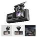 Dash Cam FHD 1080P Front Inside Cabin Car Camera Driving Recorder for Car Taxi w/IR Night Vision Interior Camera Parking Mode Motion Detection Accident Locked 2 LCD Display