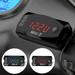 Bluethy 3 in 1 Universal Motorcycle Electronic Clock Thermometer Voltmeter Watch Display