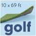 ALLGREEN Golf 10 x 69 FT Artificial Grass for Golf Putts Indoor/Outoor Area Rug