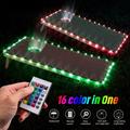 Set of 1 Cornhole Lights 16 Colors Changing Cornhole Board Hole and Edge Lights with Remote Controlled Cornhole Set for Family Backyard Bean Toss Cornhole Game