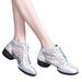 wofedyo Shoes for Women Ladies Casual Comfortable Dance Shoes for Womens Latin Dance Shoes Heeled Ballroom Salsa Tango Party Sequin Dance Shoes Running Shoes Womens