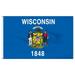 Wisconsin Flag 4 x 6 Feet Nylon Flag