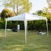 Dayplus White 10x10ft Pop Up Tent Heavy Duty Gazebo 3 Height Adjustable Commercial Canopy Instant Shelter Outdoor Steel Frame Canopy