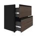 Bestar Connexion 2 Drawer Add On Lateral File Cabinet in Antigua and Black