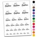 Baptism Dove Christening Water Resistant Temporary Tattoo Set Fake Body Art Collection - Brown