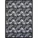 Joy Carpets 1664C-01 Any Day Matinee Reeling Rectangle Theater Area Rugs 01 Black - 5 ft. 4 in. x 7 ft. 8 in.