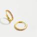 J. Crew Jewelry | J. Crew Gold And Pink Gemstone Huggie Hoop Earrings | Color: Gold/Pink | Size: Os