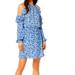 Michael Kors Dresses | Michael Kors Blue Floral Cold Shoulder Dress | Color: Blue | Size: S