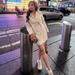 Zara Dresses | New Zara Linen Blend Blazer Dress Pleat Beige Off White Ivory 7875/939 Sz S | Color: Cream | Size: S