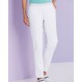 Blair Women's Haband Women's Modern-Fit No-Fuss Stretch Jeans - White - S - Petite