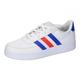 ADIDAS Breaknet 2.0 K Sneaker, FTWR White/Lucid Blue/Bright red, 28.5 EU