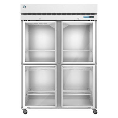 Hoshizaki F2A-HG 55" Steelheart Series 2 Section Reach In Freezer, 4 Left/Right Hinge Glass Doors, 115v, Stainless Steel