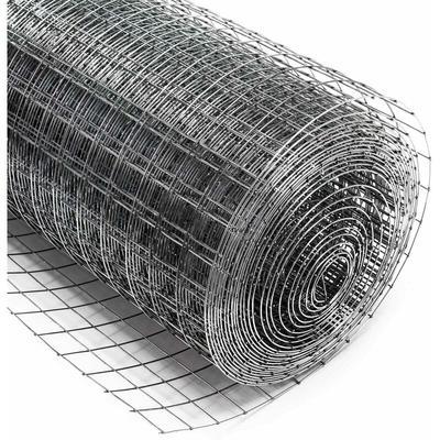 Maschendrahtzaun 50 cm x 25 m 0,75 mm stark 19 x 19 mm Maschengröße, Volierendraht 4-Eck aus Stahl Image