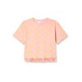s.Oliver Junior Girls 2130576 T-Shirt mit Fransensaum, orange 43A0, 116/122
