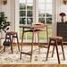 3 PCS Pub Dining Set w/Stackable Backless High Stool for 2 for Home Bar Small Space