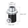 Metal Cable Glands Cord Grips Screw Lock for Wiring Ceiling Lamp 4Pcs
