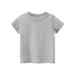 Toddler Boy Tee Kids Short Sleeve Basic T Shirt Casual Summer Tees Shirt Tops Solid Color For 2-3 Years