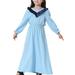 VerPetridure Toddler Girl Dresses Clearance Long Sleeve Casual Dresses for Girls Muslim Long Dress Medium Big Girls Long Sleeve V Neck Colorblock Dress