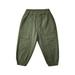 adviicd Neutral Baby Clothes Toddler Pants Summer Toddler Kids Baby Girls Boys Cotton Polka Dots Linen Elastic Basic Long Pants Bloomers Casual Joggers Green 2-3 Years