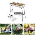 Folding BBQ Grill Barbecue Charcoal rack Shish Kebab stainless steel outdoor
