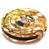 Skin Decal For Irobot Roomba 650 655 Vacuum / Geometric Gold